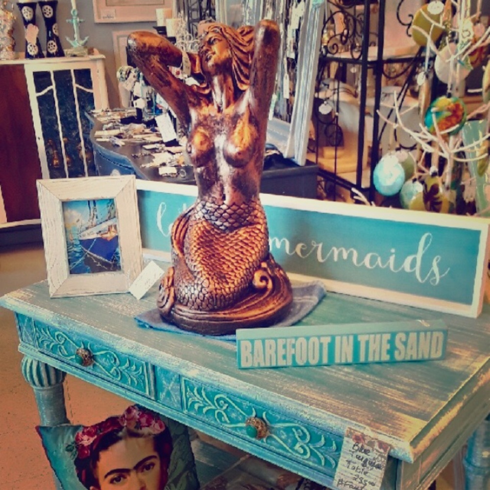Bronze mermaid